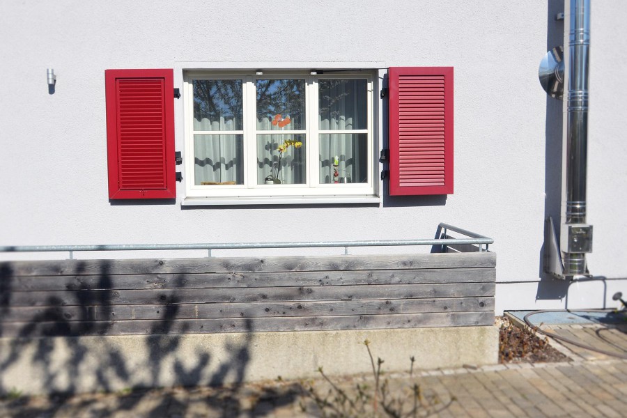 3-teiliges Fenster mit 3 Alu-Fensterläden